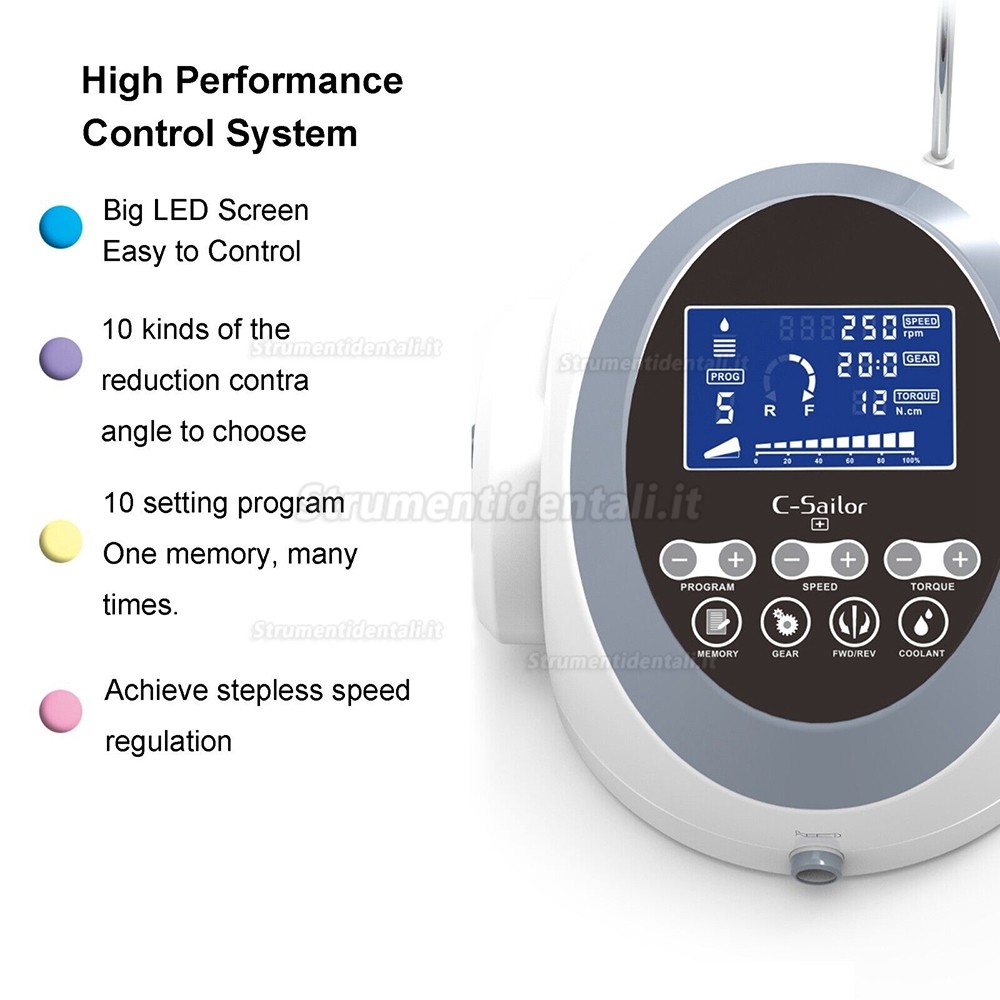 YUSENDENT® C-SAILOR+ Micromotore implantologia senza luce